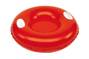 Inflatable swimming ring "On the Beach" with 2 elastic handles