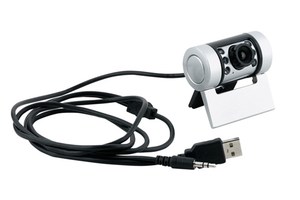Webcam "Face to Face" with 300.000 pixels, 6 bright LEDs, manual zoom, for video & conference & video mail, with a microphone