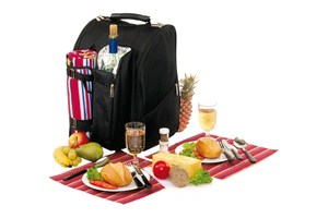 Picnic backpack "Diabolo" for 2 people, with fleece blanket