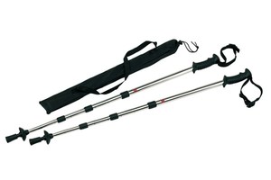 Trekking sticks "Fit and fun", extensible, 2 piece set in a bag