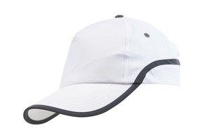 5 panel cap "Signal" with a reflector stripe around the hat and embroidered air vents