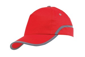5 panel cap "Signal" with a reflector stripe around the hat and embroidered air vents