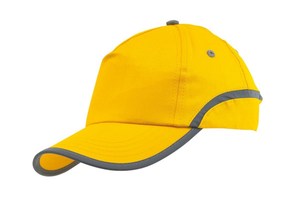5 panel cap "Signal" with a reflector stripe around the hat and embroidered air vents