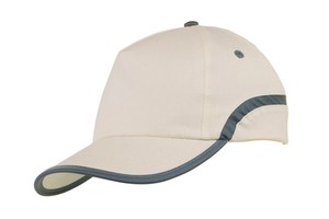 5 panel cap "Signal" with a reflector stripe around the hat and embroidered air vents