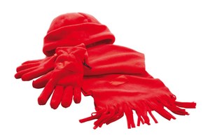 Soft polar fleece set "Triple", consists of 3 pieces, includes a printable label