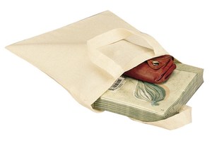 Small cotton bag "Little" with 2 short handles