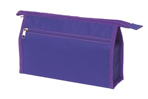 Toilet bag "Night & Day" with main zip pocket and front zip pocket