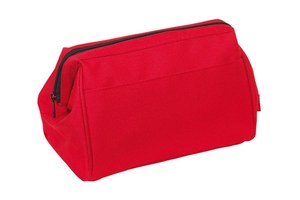 Vanity case "Daybreak": main compartment is tightened with a metal holder and zip