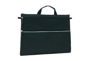 Document bag "File" with a zip on the front pocket and 1 main pocket with zip