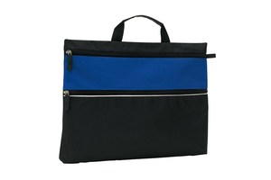 Document bag "File" with a zip on the front pocket and 1 main pocket with zip