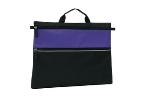 Document bag "File" with a zip on the front pocket and 1 main pocket with zip