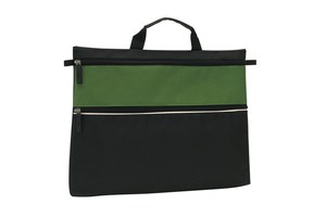 Document bag "File" with a zip on the front pocket and 1 main pocket with zip