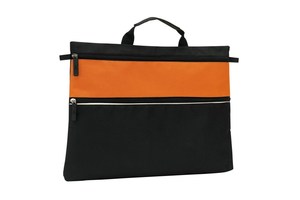 Document bag "File" with a zip on the front pocket and 1 main pocket with zip