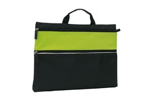 Document bag "File" with a zip on the front pocket and 1 main pocket with zip