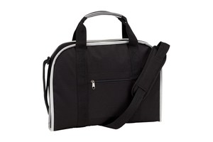 Document bag "Fact" with a zip front pocket, padded main pocket, padded laptop pocket and a reporter function on the back
