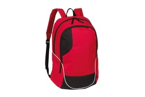 Backpack "Curve": zippered main compartment and zippered front compartment