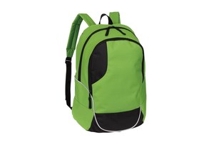 Backpack "Curve": zippered main compartment and zippered front compartment