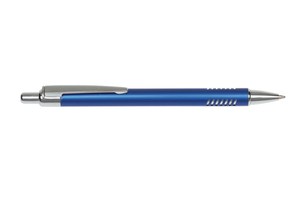 Ballpoint pen "Cayman", grip area in discreet striped look, with black ink
