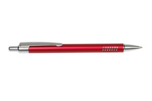Ballpoint pen "Cayman", grip area in discreet striped look, with black ink