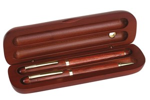 Pen set "Poet" of 2 rosewood pens in wooden box