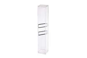 Transparent pen box "Levitate" with 2 silicon rings to hold the pen