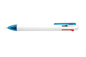 4 in 1 ballpoint pen "Fuerte" with lead and 3 ink refills - black, red and blue