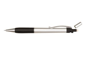 Mechanical pencil "Korfu" with a rubber-coated grip and integrated rubber
