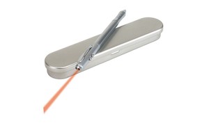 Ballpoint pen "Phaser" with PDA pen function, laser pointer and white LED light