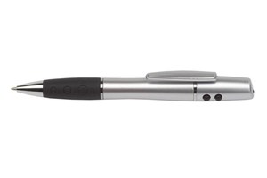 Laserpointer "Beam": with red laser, white LED light, with black ink
