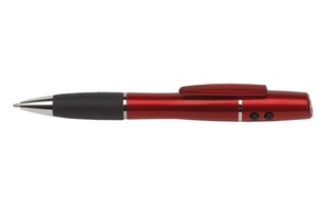 Laserpointer "Beam": with red laser, white LED light, with black ink