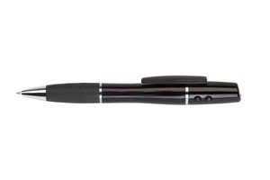 Laserpointer "Beam": with red laser, white LED light, with black ink