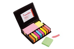 Self-adhesive label set "Remind me", labels in 8 different colours with a self-adhesive pad