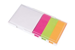 Memobox "Note" includes a note pad with 100 pages and memo flags