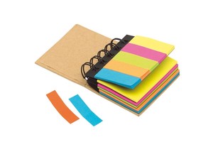 Mini ring binder book "Multi memo" with self-adhesive notepads