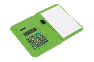 Mini portfolio "Tiny" with small writing pad and calculator