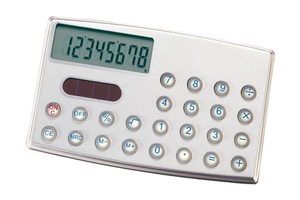 Calculator &quot;Slim Elegance&quot;, 8 digits, credit card size, in PU-pouch