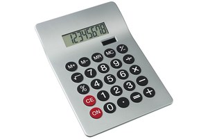 Dual power desktop calculator "Glossy", 8 digits