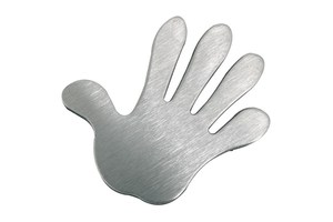 Memo magnet "Shake hands" in hand shape