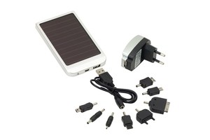 Solar panel charger "Sunshine" with an USB connection, suitable for small equipment