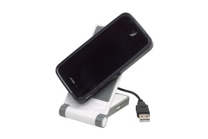 Foldable mobile phone holder "Extend" with USB port, 2.0 version, and USB cable