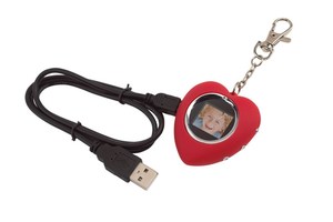 Digital photo frame "Love picture" with key ring