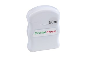 Dental floss "Flossy": mint-flavoured, 50 m on a spool