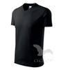 Tričko V-neck černá 2XL