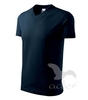 Tričko V-neck námořní modrá 2XL
