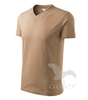 Tričko V-neck písková 2XL