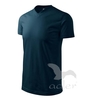 Tričko Heavy V-neck námořní modrá 2XL
