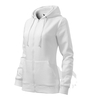 Mikina dámská Trendy Zipper bílá 2XL