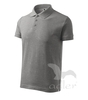 Polokošile pánská Cotton tmavě šedý melír 2XL