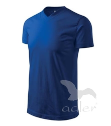 Tričko Heavy V-neck královská modrá 2XL