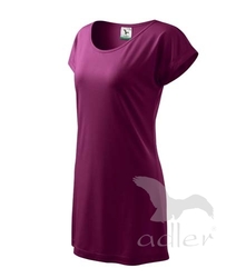 Love tričko/šaty dámské fuchsiová 2XL